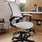 Flash Furniture Drafting Chair White Mesh Drafting Chair, Mesh, White BL-ZP-8805D-WH-GG - alternate 5